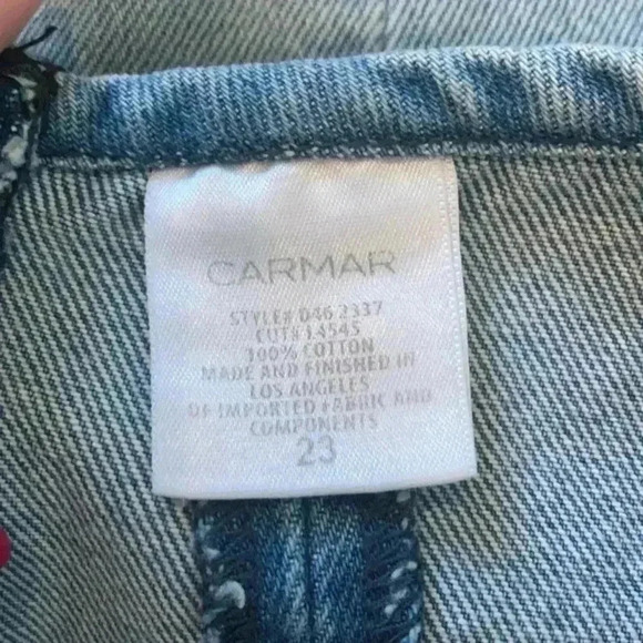 Carmar high rise 60s inspired shorts in size 23 - Picture 3 of 3